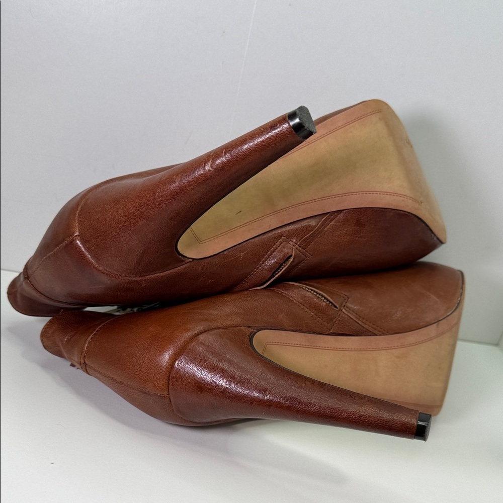 Sam Edelman Brown Leather Ankle Boots size 9.5 - Picture 7 of 13